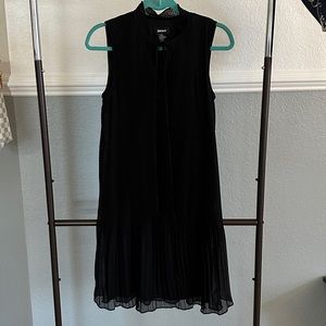 Pleated black DKNY dress